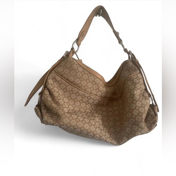 Nine west geometric design cream hobo bag large - Picture 1 of 7